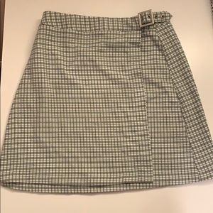 Brandy Melville - John Galt Green Plaid Mini Skirt